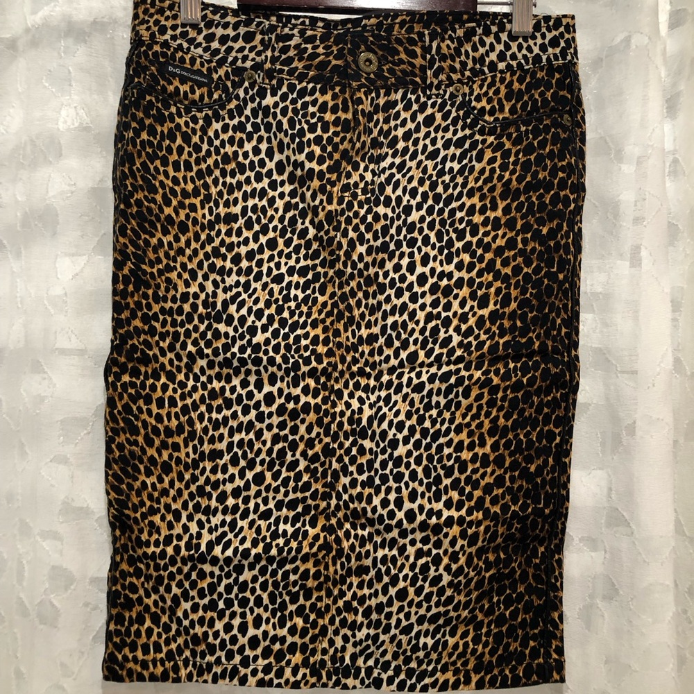 D&G Leopard Print Women's Skirt